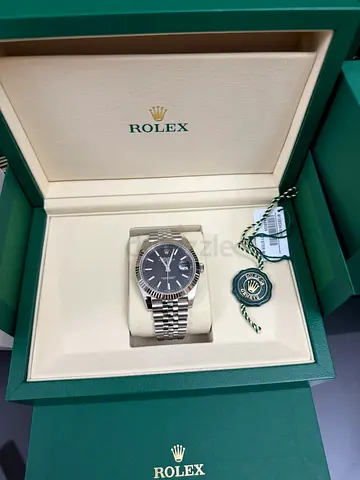 Rolex Datejust Men’s Watch - Stainless Steel, Jubilee Bracelet, Black Dial (With Box  Tags).