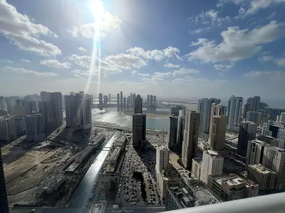 باركينج جيم مسبح|تصديق علي المالك|استور|اطلالة مفتوحة علي القصباء|غرف ماستر|مخرج دبي