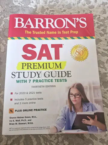 Barrons SAT Premium Study Guide (3rd Edition) - Complete Prep Book with Practice Tests