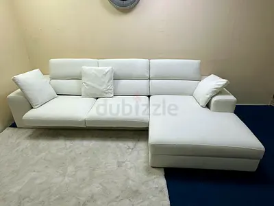 Selling marina home white color lshape sofa