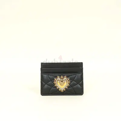 Authentic Dolce  Gabbana Black Devotion Card Holder