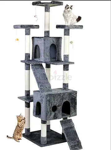 Multi-level Alpha Cat Tree / Scratching Post - Model SESCR143 (Used)