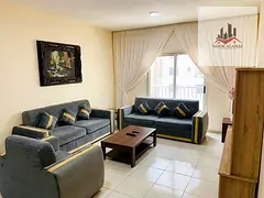 Sharjah, Al Taawun area, fully furnished super deluxe apartment, second tenant, master bedroom, livi