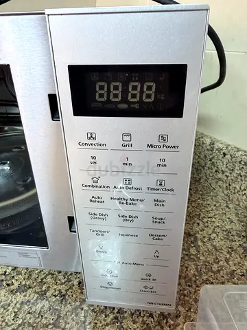 Stainless Steel Countertop Microwave Oven - Good Working Condition