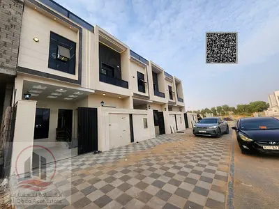 Villa for sale in Ajman, Al Zahia area, 5 master bedrooms, a living room, a maid's room, freehold for all nationalities, with bank financing available