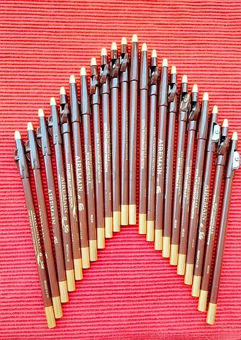 Lot of 23 Brown Lip Liner Pencils with Sharpeners
