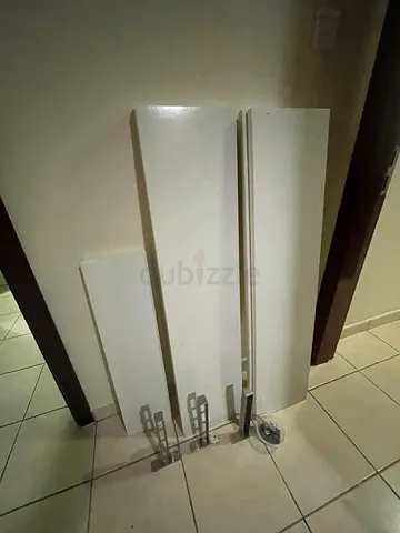 Wall Shelves / Panels with Mounting Brackets – White