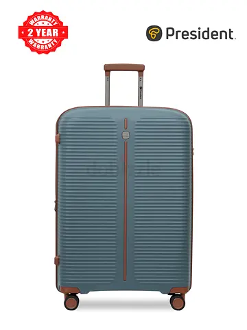 President Large Hardshell Roller Luggage - 4 Wheels,DARK Grey