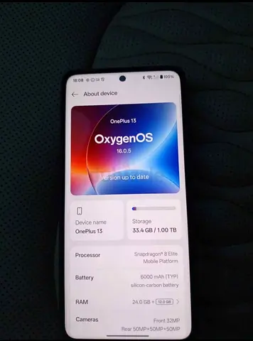 OnePlus 13 - 1TB storage, 24GB RAM, 6000mAh (Good condition)No network coverage after update