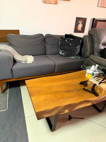 Sofa and table