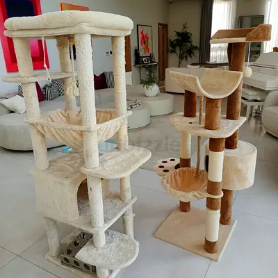 Two large multi-level cat trees / tower scratching posts - good condition