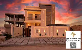 Brand new villa for rent in Al Helio 2 Ajman first tenant luxury finishing spacious yard close to mo