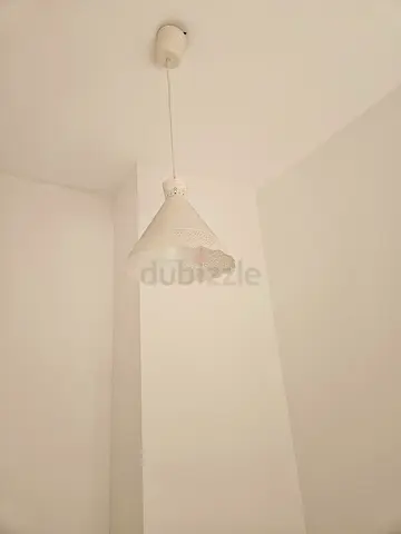 White Decorative Wall-Mounted Cone Lamp (IKEA style)