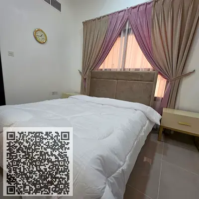 شقة غرفه وصاله مفروش للإيجار الشهري في كورنيش عجمان ،  الإيجار الشهري ٣٨٠٠ درهم إماراتي التأمين ٧٠٠ درهم إماراتي