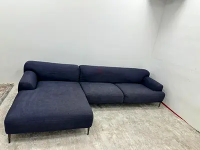 Like new condition the loom collection lshape sofa