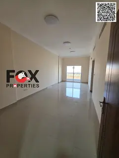 Two bedrooms and a living room with a balcony and built-in wardrobes for annual rent. Excellent spac