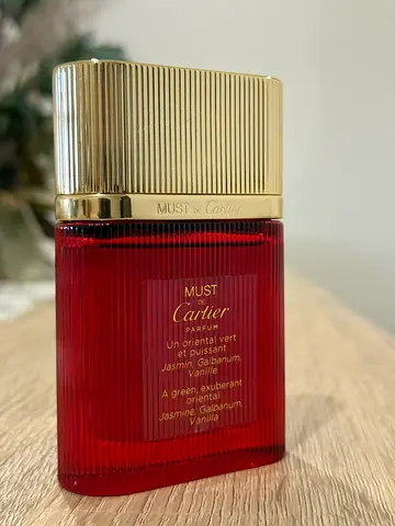 Must de Cartier Parfum 50ml (red  gold bottle) - original