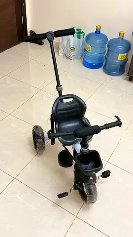 Kids 3-in-1 Trike with Push Handle - Black