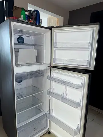 Stainless Steel Double-Door Refrigerator / Freezer - Good Condition