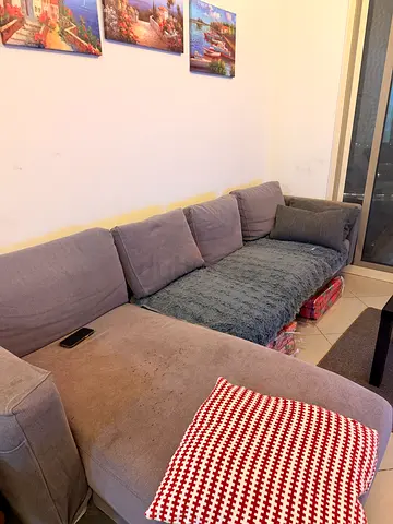 6 seater IKEA large sofa with pillows with washable covers