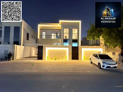 Modern villa design, 5000 sq m, close to the mosque and main street, price includes air conditioning, negotiable.