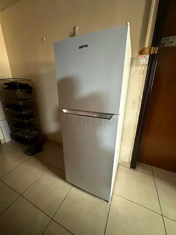 Geepas Top Freezer Refrigerator - Silver, Good Working Condition