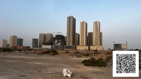 Corner G+23 Multi Purpose 15,500 Sq.ft  Land with Freehold Appartment Sale Permit Opposite Emirates City Alia Ajman