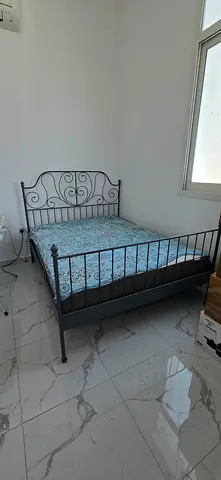 Metal Single Bed Frame with Headboard and Slatted Base and IKEA mattress - Good Condition
