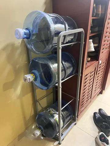 Steel Rack for 4 Large Water Bottles (5–19L) - Good Condition