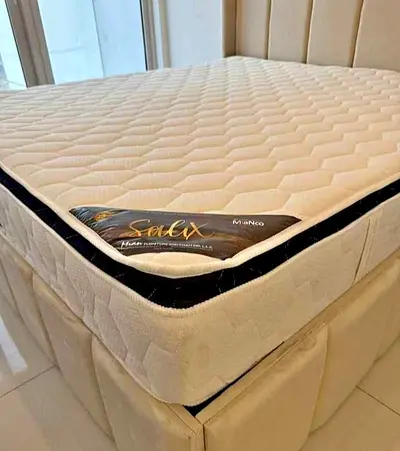 New mattress with attached top foam.  Same day delivery available