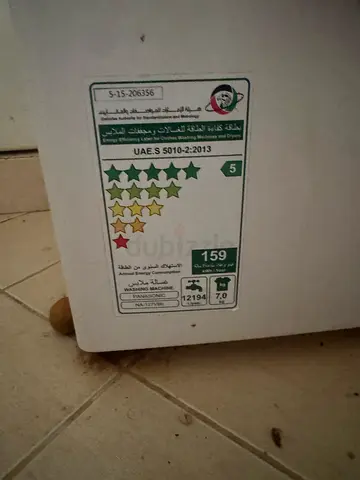 White Goods Energy Label Panel (Spare/Replacement)