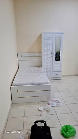 Single Bed with Mattress and Matching Wardrobe - White