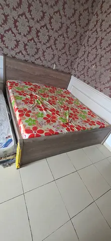 Extra large king size  bed frame with mattress — good condition