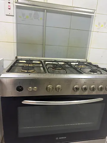 Bosch stainless steel gas cooker with oven - used, good condition