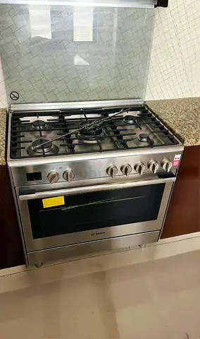 Bosch Series 8 Top Gas Oven Electric Cooker – 90 cm Dual Fual Modern stainless steel