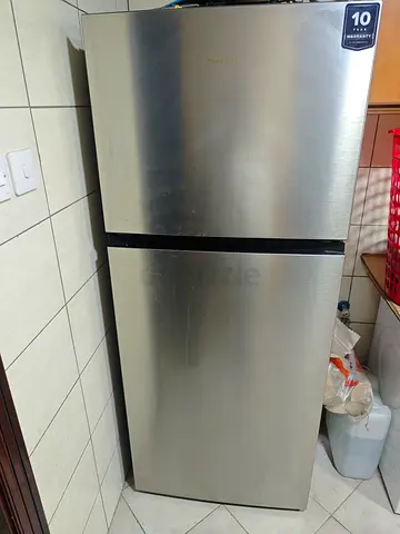Silver Top-Freezer Refrigerator - Good Working Condition
