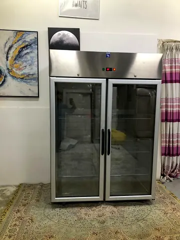 Double-glass door refrigerator