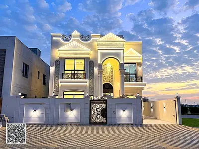 Classic design villa in Ajman | Al Helio 2 area | 5 bedrooms, majlis and 2 halls | Freehold ownersh
