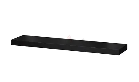 Black Floating Wall Shelf - 110 cm x26 cm