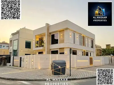 فيلا زواية شارعين طابقين ورووف 6 غرف ماستر على شارع عمار الرئيسى تملك حر لجميع الجنسيات