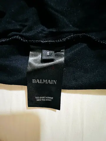 Balmain Women  Black Tee Size S - Authentic Label