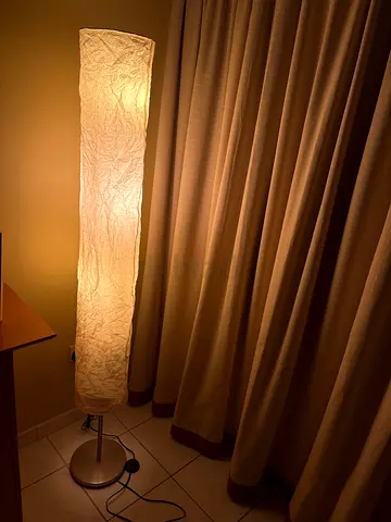 Tall Paper Floor Lamp (Ikea-style) - Soft Ambient Light