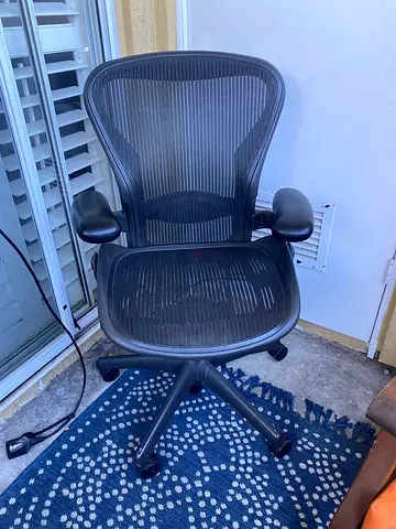 Herman Miller Size B Aeron Classic Office Chair fully loaded