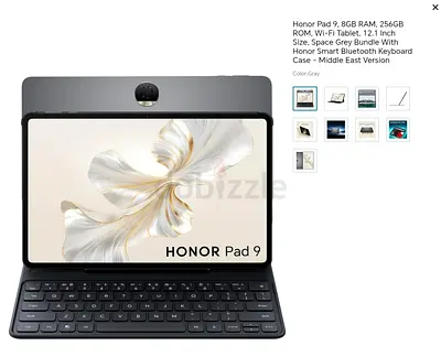 Honor Pad 9 (256GB, 8GB RAM) with Smart Bluetooth Keyboard - Space Grey