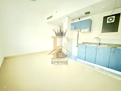 Bright spacious studio in very Prime location open view free gym and pool very Easy Exit to Dubai