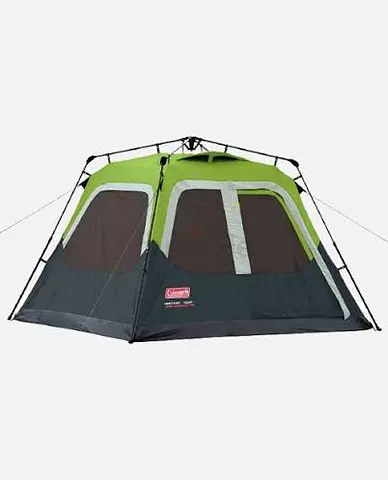 Coleman 6-Person Instant Pop-Up Camping Tent - Green/Gray