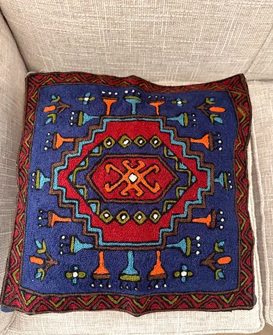 Embroidered Cushion Cover