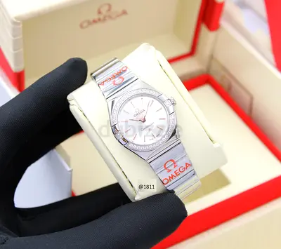 Omega Constellation Ladies Stainless Steel stones Bezel Master Copy Watch - Like New