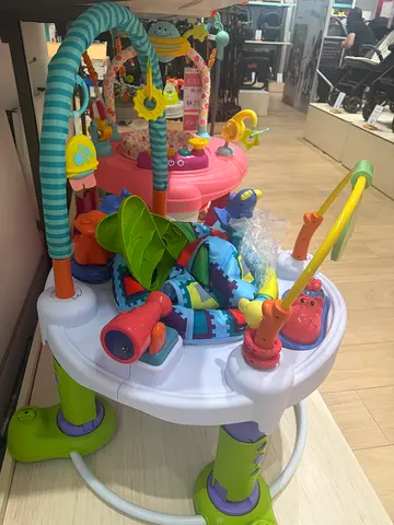 Baby activity jumper / play center - colourful, gently used
