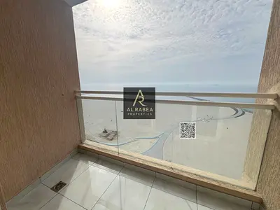 3 Bedroom Apartment for Rent on Ajman Corniche – Sea View – Balcony – AED 70K